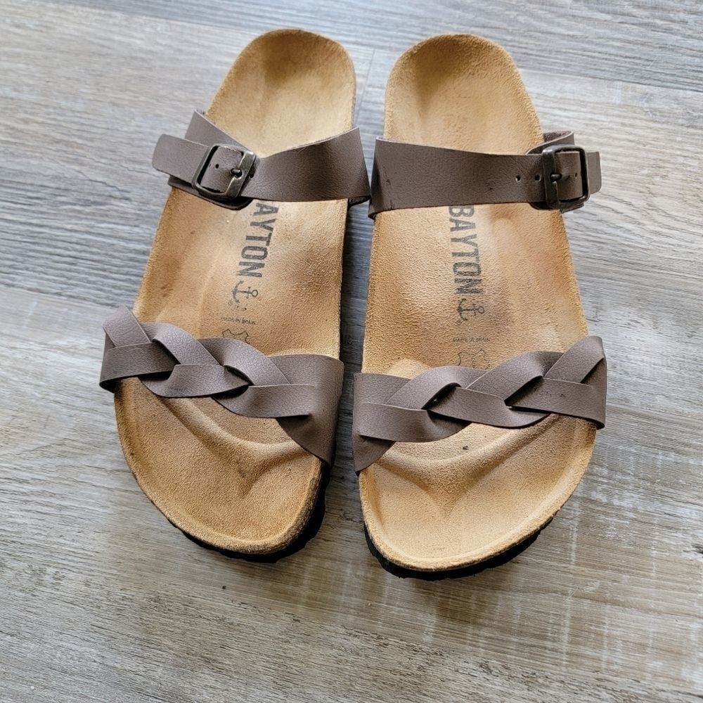 Bayton Birk braided tan women’s sandal size 37 6